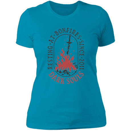 T-Shirts Turquoise / S Resting at Bonfires Women's Premium T-Shirt