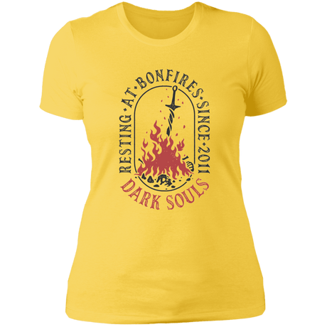 T-Shirts Vibrant Yellow / S Resting at Bonfires Women's Premium T-Shirt