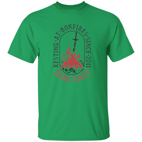 T-Shirts Irish Green / YXS Resting at Bonfires Youth T-Shirt