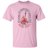 T-Shirts Light Pink / YXS Resting at Bonfires Youth T-Shirt