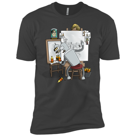 T-Shirts Heavy Metal / YXS Retrato de un Robot Boys Premium T-Shirt