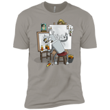 T-Shirts Light Grey / YXS Retrato de un Robot Boys Premium T-Shirt