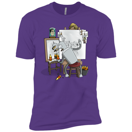 T-Shirts Purple Rush / YXS Retrato de un Robot Boys Premium T-Shirt