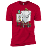T-Shirts Red / YXS Retrato de un Robot Boys Premium T-Shirt