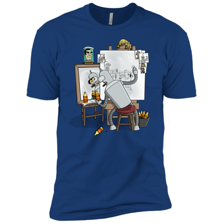 T-Shirts Royal / YXS Retrato de un Robot Boys Premium T-Shirt