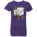 T-Shirts Purple Rush / YXS Retrato de un Robot Girls Premium T-Shirt