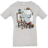 T-Shirts Heather Grey / 6 Months Retrato de un Robot Infant Premium T-Shirt