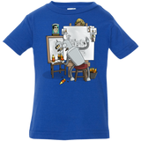 T-Shirts Royal / 6 Months Retrato de un Robot Infant Premium T-Shirt