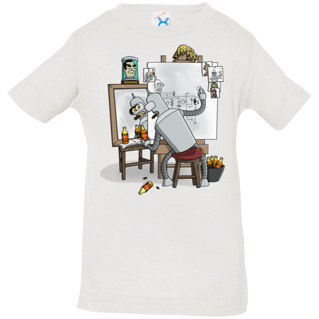 T-Shirts White / 6 Months Retrato de un Robot Infant Premium T-Shirt