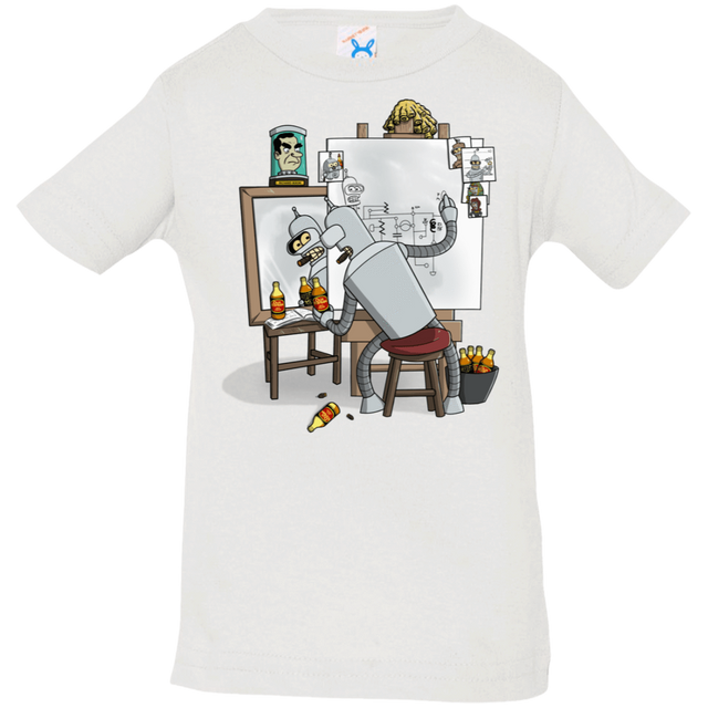 T-Shirts White / 6 Months Retrato de un Robot Infant Premium T-Shirt
