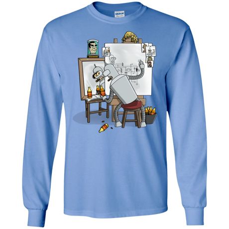 T-Shirts Carolina Blue / S Retrato de un Robot Men's Long Sleeve T-Shirt