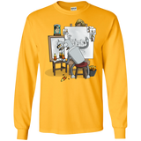 T-Shirts Gold / S Retrato de un Robot Men's Long Sleeve T-Shirt