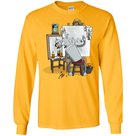 T-Shirts Gold / S Retrato de un Robot Men's Long Sleeve T-Shirt