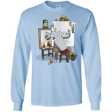 T-Shirts Light Blue / S Retrato de un Robot Men's Long Sleeve T-Shirt