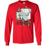 T-Shirts Red / S Retrato de un Robot Men's Long Sleeve T-Shirt