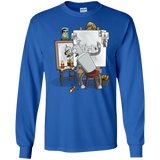 T-Shirts Royal / S Retrato de un Robot Men's Long Sleeve T-Shirt