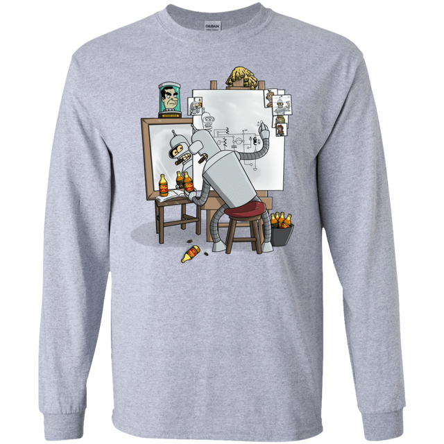 T-Shirts Sport Grey / S Retrato de un Robot Men's Long Sleeve T-Shirt