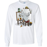 T-Shirts White / S Retrato de un Robot Men's Long Sleeve T-Shirt