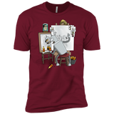 T-Shirts Cardinal / X-Small Retrato de un Robot Men's Premium T-Shirt