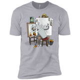 T-Shirts Heather Grey / X-Small Retrato de un Robot Men's Premium T-Shirt