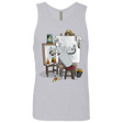 T-Shirts Heather Grey / S Retrato de un Robot Men's Premium Tank Top