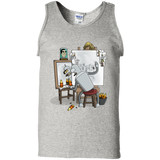 T-Shirts Ash / S Retrato de un Robot Men's Tank Top