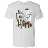 T-Shirts Heather White / S Retrato de un Robot Men's Triblend T-Shirt