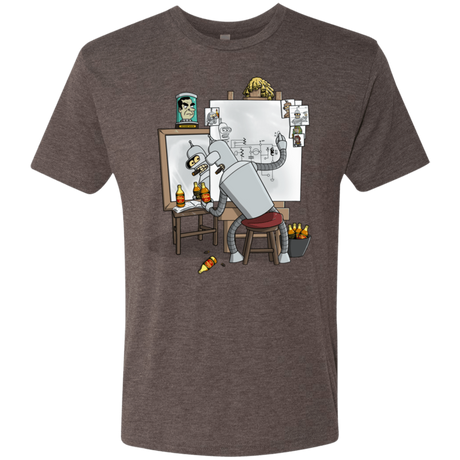 T-Shirts Macchiato / S Retrato de un Robot Men's Triblend T-Shirt
