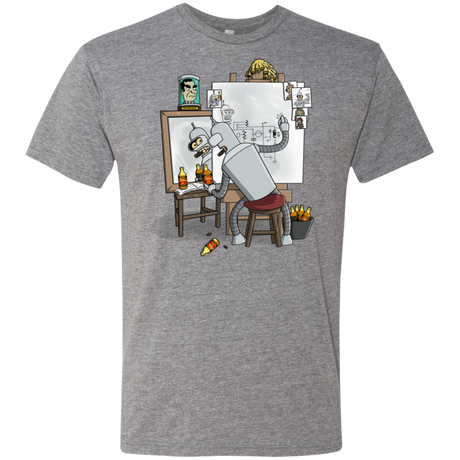 T-Shirts Premium Heather / S Retrato de un Robot Men's Triblend T-Shirt