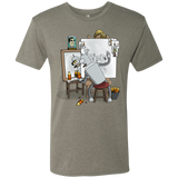 T-Shirts Venetian Grey / S Retrato de un Robot Men's Triblend T-Shirt