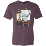 T-Shirts Vintage Purple / S Retrato de un Robot Men's Triblend T-Shirt