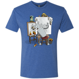T-Shirts Vintage Royal / S Retrato de un Robot Men's Triblend T-Shirt
