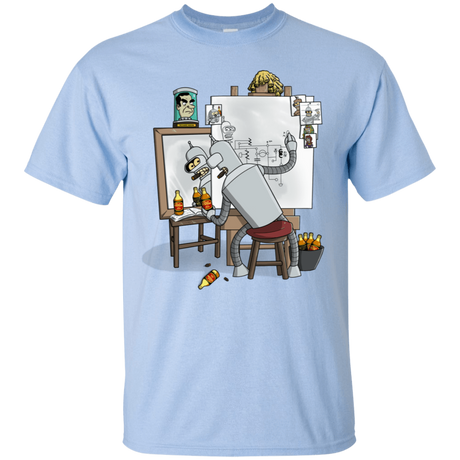 T-Shirts Light Blue / S Retrato de un Robot T-Shirt