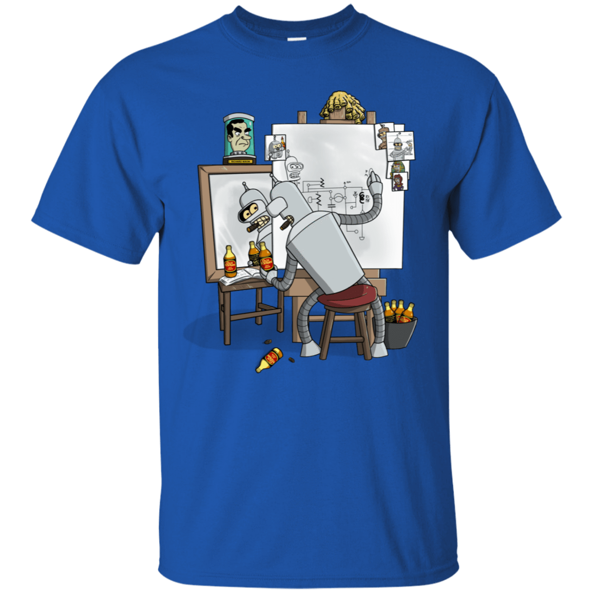 T-Shirts Royal / S Retrato de un Robot T-Shirt