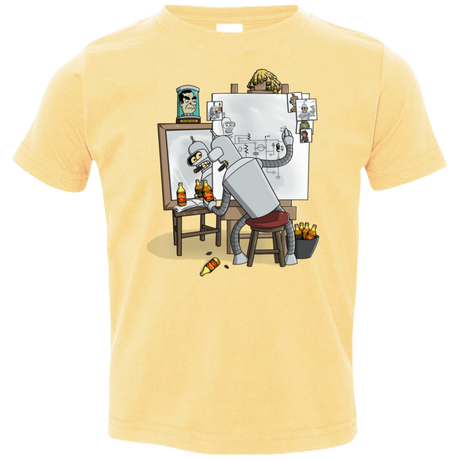 T-Shirts Butter / 2T Retrato de un Robot Toddler Premium T-Shirt