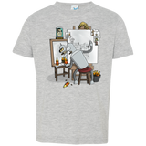 T-Shirts Heather Grey / 2T Retrato de un Robot Toddler Premium T-Shirt