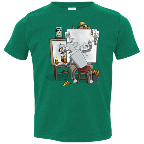 T-Shirts Kelly / 2T Retrato de un Robot Toddler Premium T-Shirt