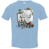 T-Shirts Light Blue / 2T Retrato de un Robot Toddler Premium T-Shirt