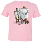 T-Shirts Pink / 2T Retrato de un Robot Toddler Premium T-Shirt