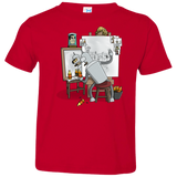 T-Shirts Red / 2T Retrato de un Robot Toddler Premium T-Shirt