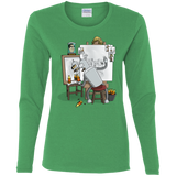 T-Shirts Irish Green / S Retrato de un Robot Women's Long Sleeve T-Shirt