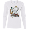 T-Shirts White / S Retrato de un Robot Women's Long Sleeve T-Shirt