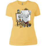 T-Shirts Banana Cream/ / X-Small Retrato de un Robot Women's Premium T-Shirt