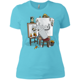T-Shirts Cancun / X-Small Retrato de un Robot Women's Premium T-Shirt