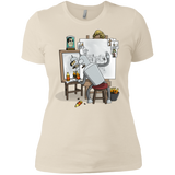 T-Shirts Ivory/ / X-Small Retrato de un Robot Women's Premium T-Shirt