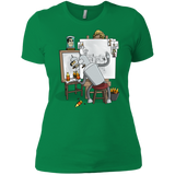 T-Shirts Kelly Green / X-Small Retrato de un Robot Women's Premium T-Shirt