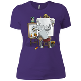 T-Shirts Purple Rush/ / X-Small Retrato de un Robot Women's Premium T-Shirt