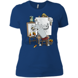 T-Shirts Royal / X-Small Retrato de un Robot Women's Premium T-Shirt