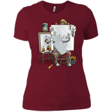 T-Shirts Scarlet / S Retrato de un Robot Women's Premium T-Shirt