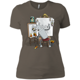 T-Shirts Warm Grey / X-Small Retrato de un Robot Women's Premium T-Shirt